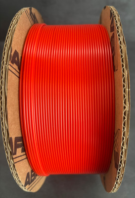 PETG+ ABAFLEX red 3028, 1.75 ± 0.019 mm, 1000g, cívka 84mm
